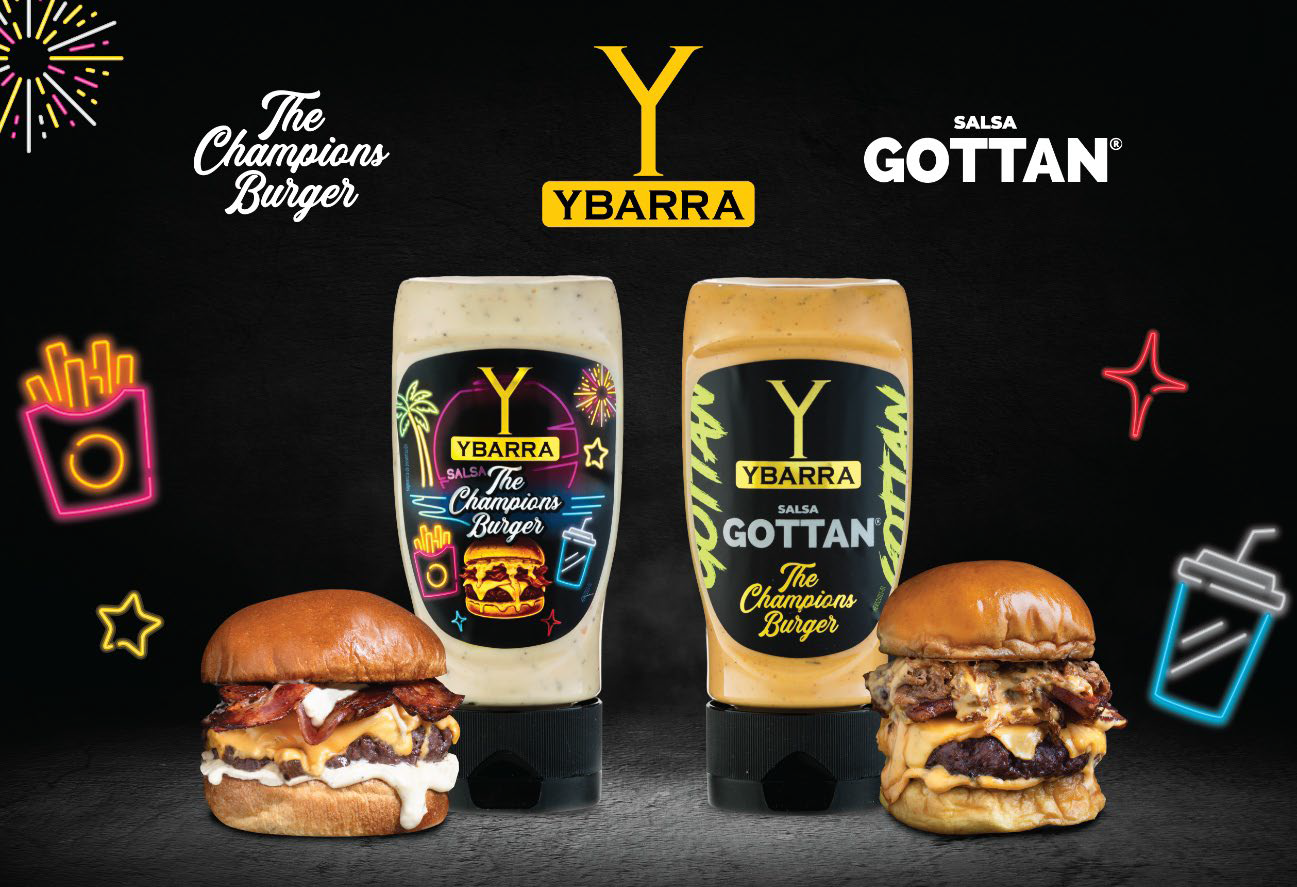 Dos nuevoas salsas de Ybarra para el evento The Champions Burger
