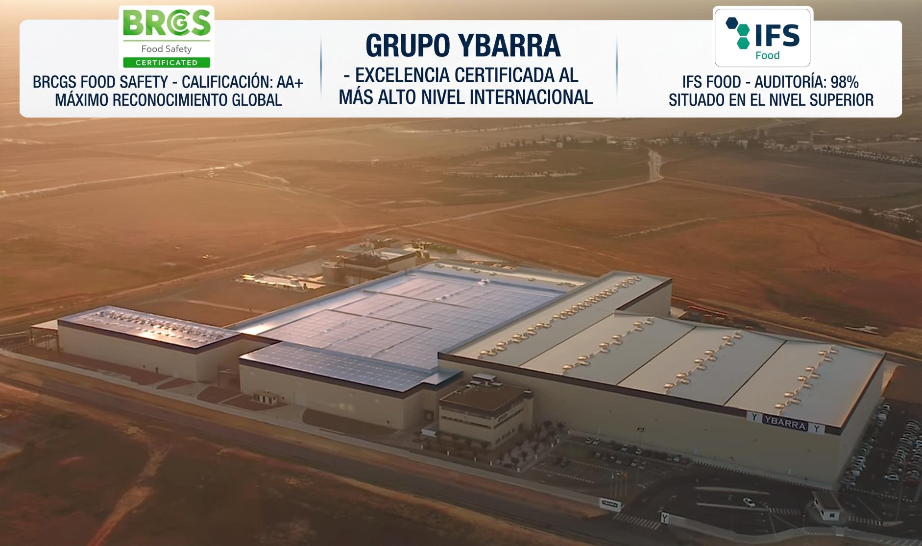 Fabrica Ybarra con placas solares